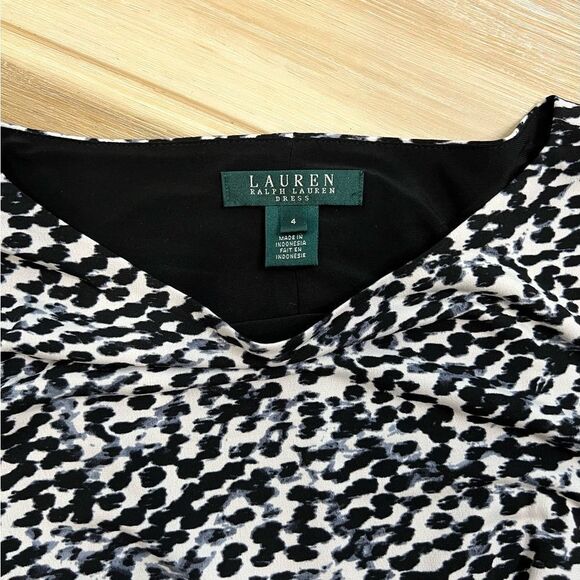 LAUREN RALPH LAUREN Women’s Animal Print Midi Dress Size 4 - Picture 2 of 7